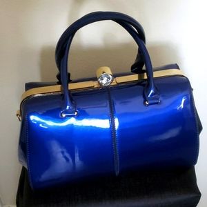Royal blue Shiny Handbag